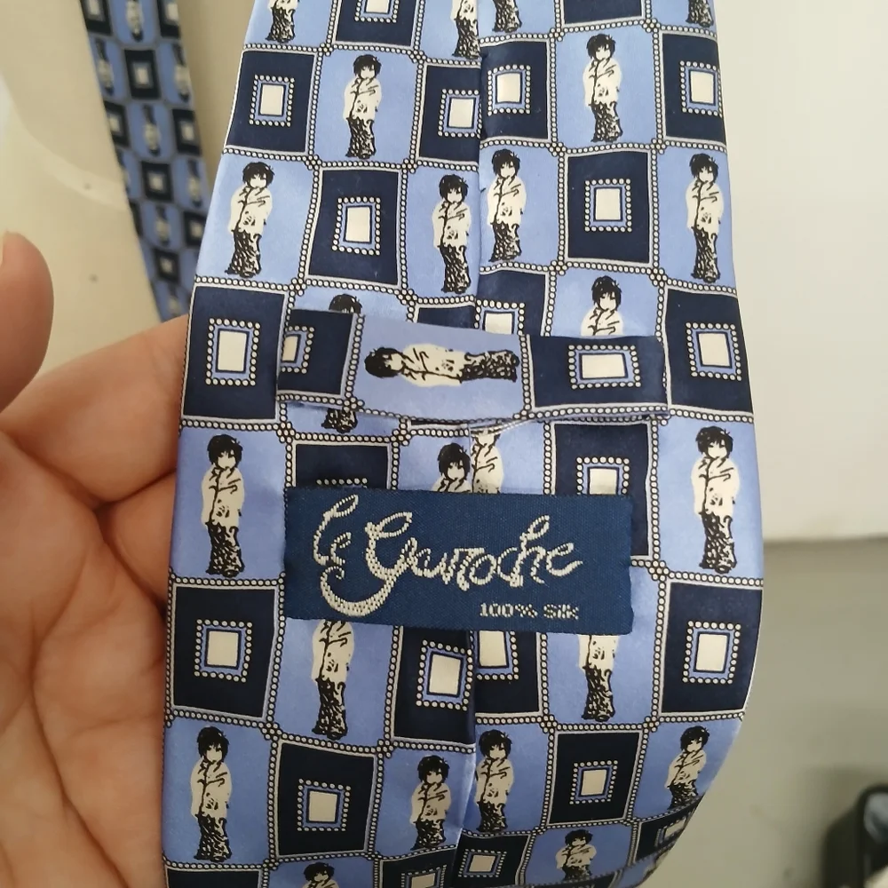 Le Gavroche Silk Tie in Blue